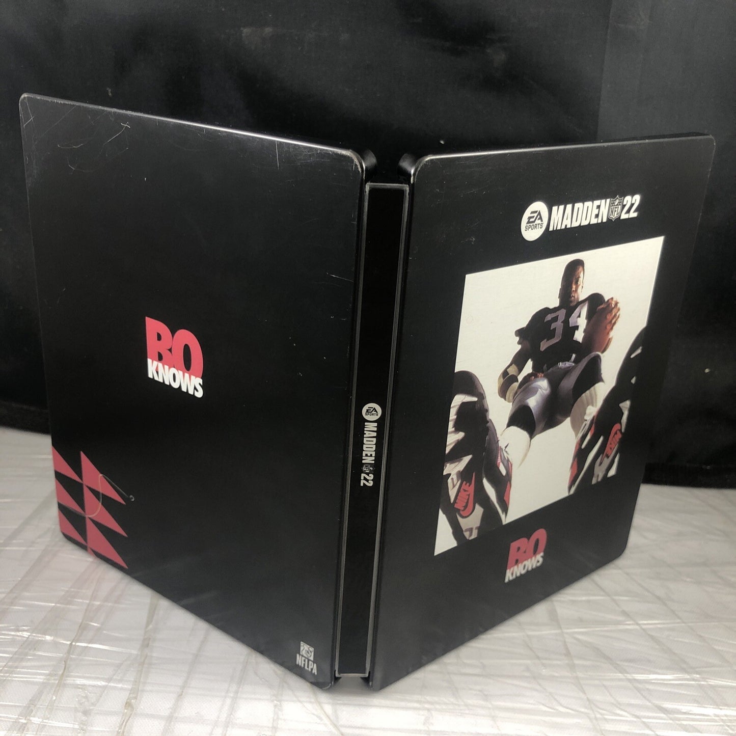 PS4 BO KNOWS LIMITED EDITION MADDEN 22 STEELBOOK TESTED - PRE-OWNED