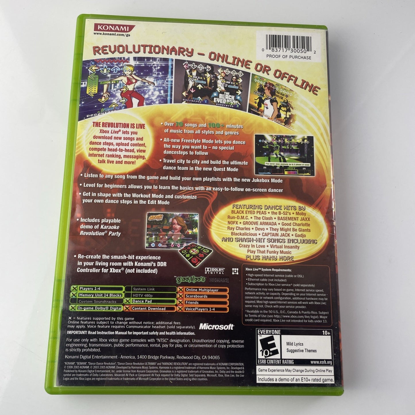 Dance Dance Revolution Ultramix 3 (Microsoft Xbox, 2005) *Complete*
