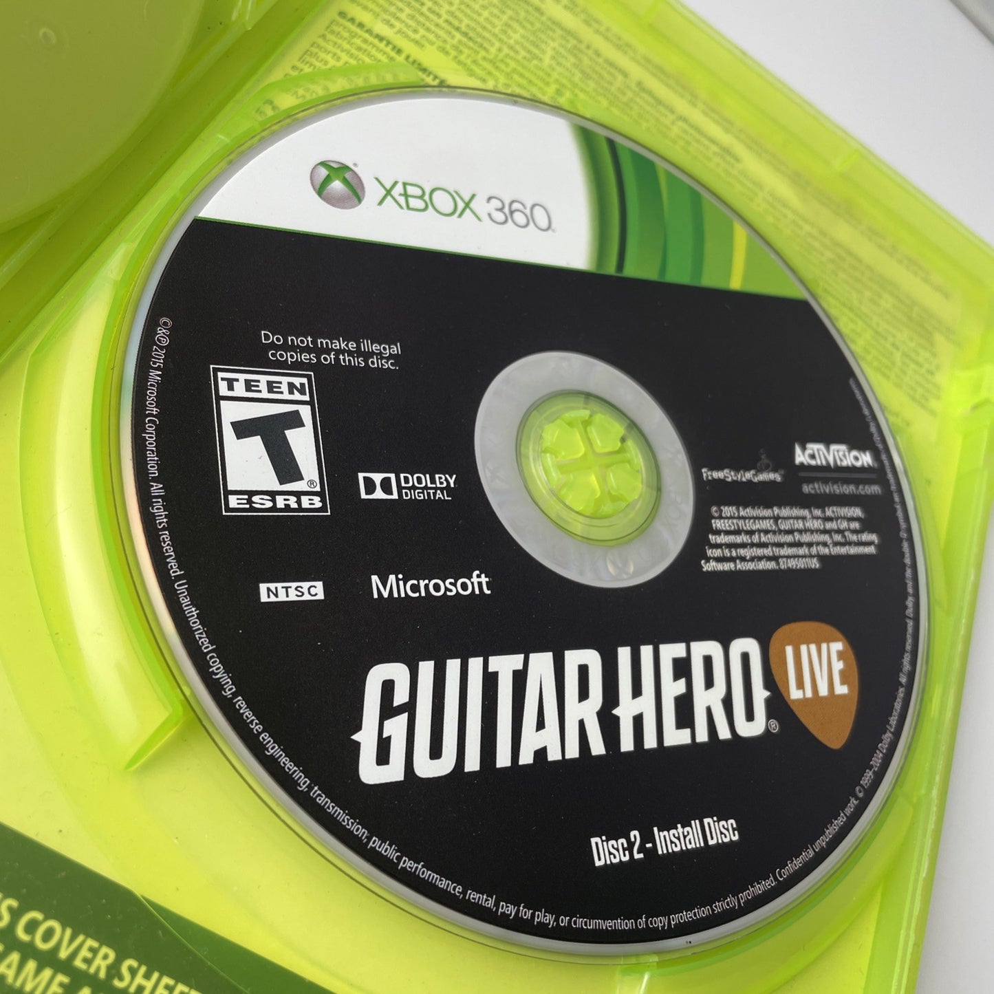 Guitar Hero Live Xbox 360 Game No Manual MINT DISCS Read Desc, See Pics Plz