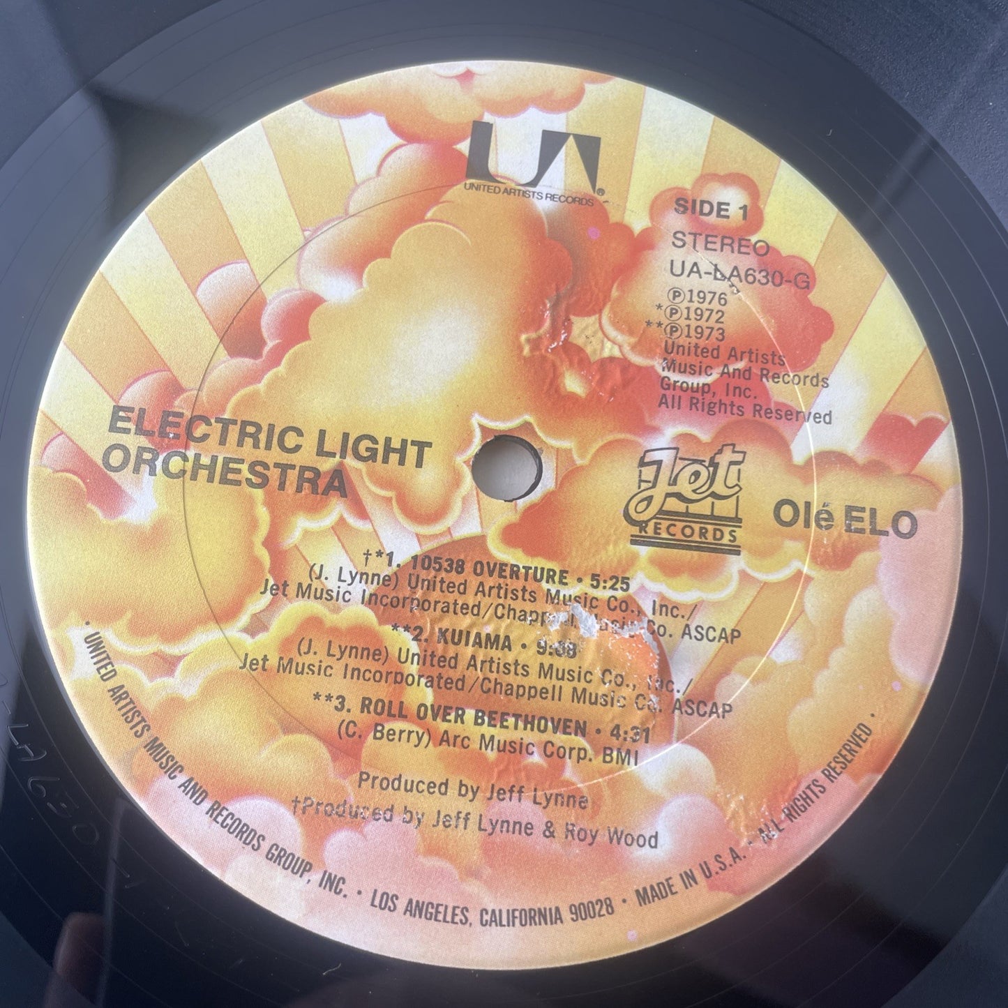 ELECTRIC LIGHT ORCHESTRA OLE ELO LP 1976 ORIGINAL VG Vinyl Record
