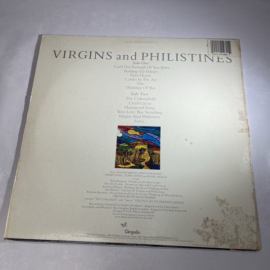 Colour Field Virgins & Philistines LP RARE VG 1980s Chrysalis Record Album