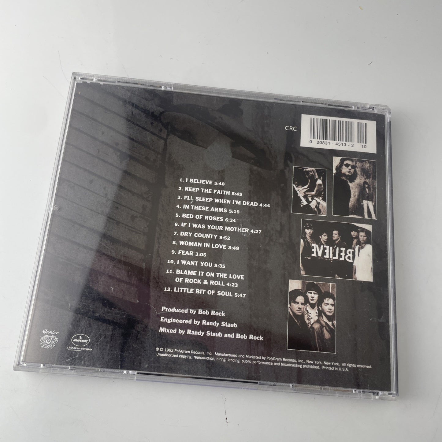 Bon Jovi Keep The Faith CD 1992 PolyGram Records Very Good