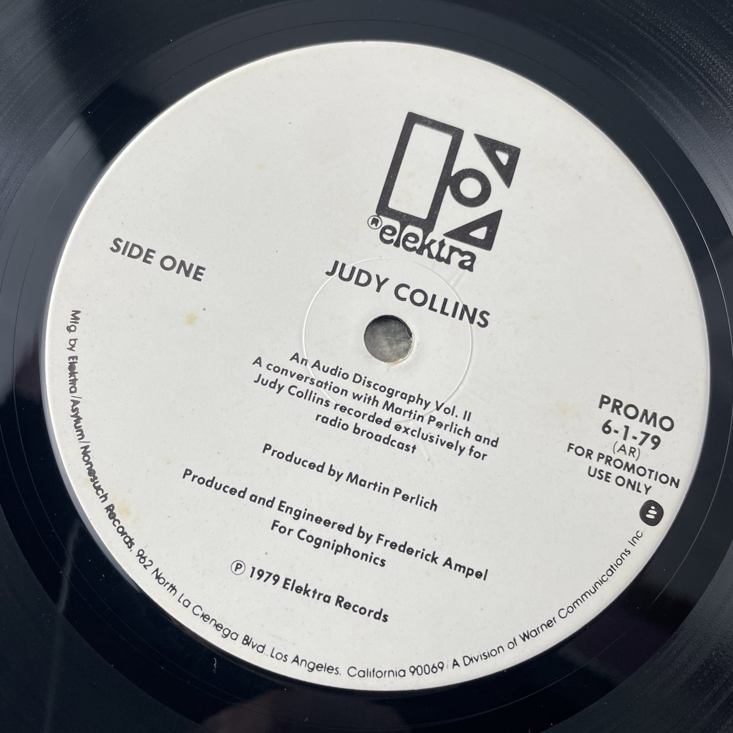 RADIO SHOW: JUDY COLLINS AN AUDIO DISCOGRAPHY 1979 CONVERSATION s/MARTIN PERLICH