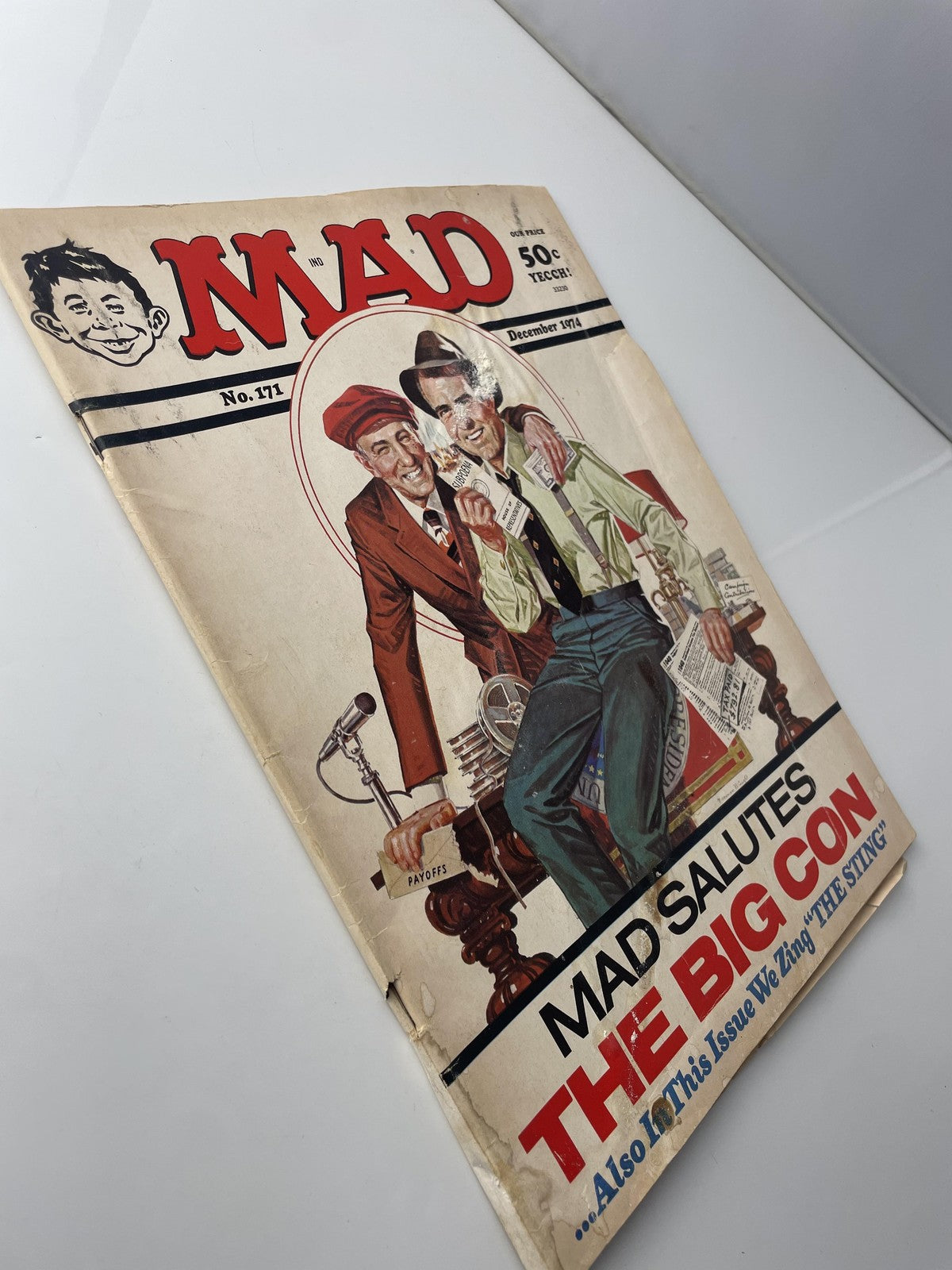 Vintage MAD Magazine No. 171 December 1974 Satire The Sting Big Con Soft Cover