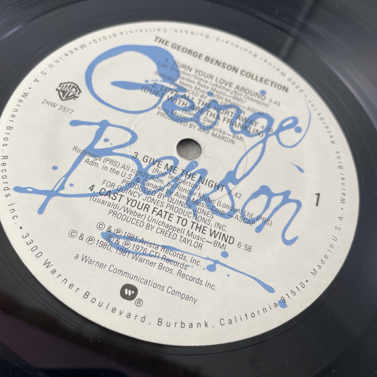 PROMO The George Benson Collection 2x LP Greatest Hits Embossed VG Rare