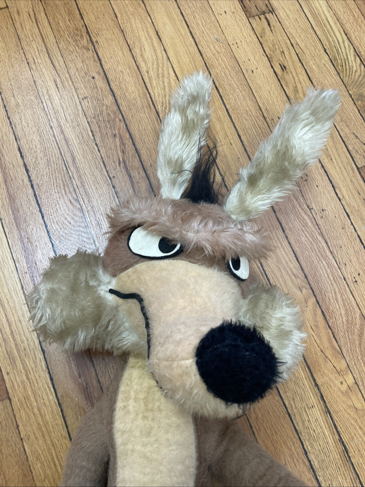 Wile E. Coyote Jumbo Vintage 40” Plush Wired Doll Warner Bros Stuffed Vtg 1971