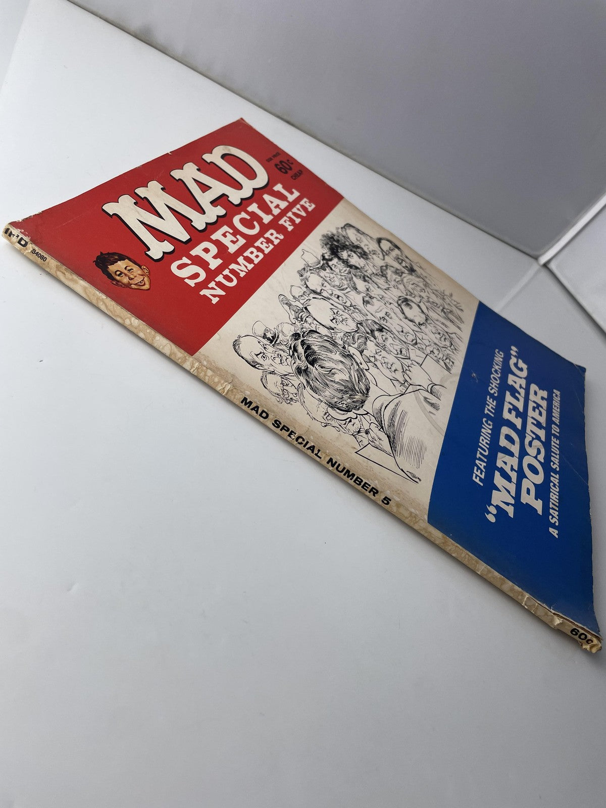 Vintage MAD Special Number Five Magazine 60s Satire Mad Flag Poster Humor Comic