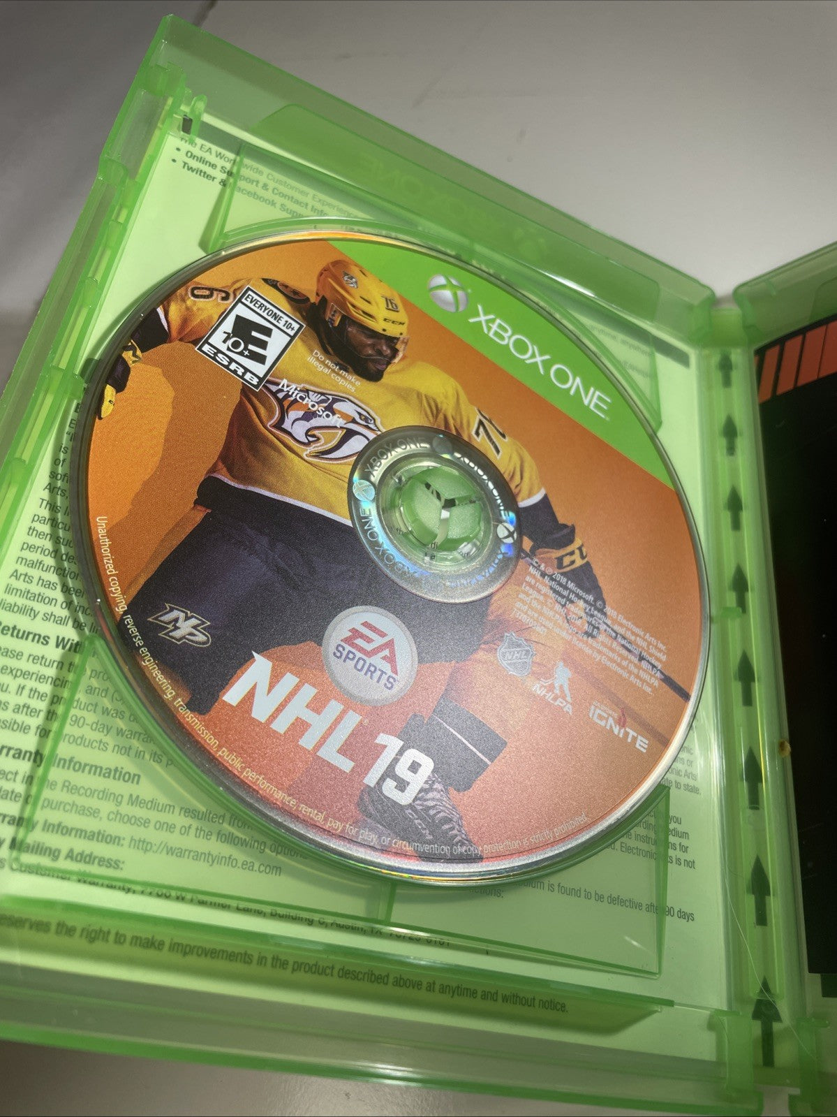 NHL 19 - Standard Edition (Microsoft Xbox One, 2018) 2019 Hockey Game VG