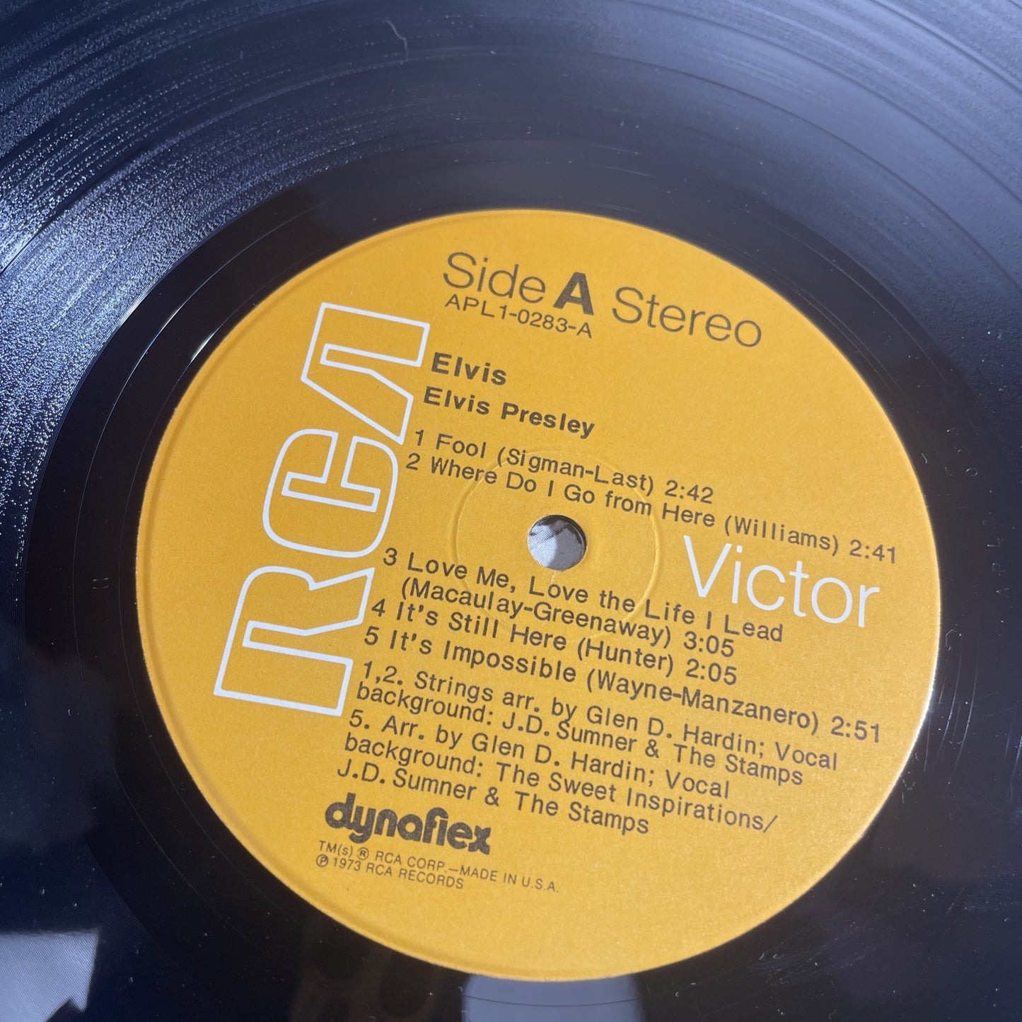 Elvis Presley – Elvis - 1973 - Vinyl LP It's Still Here RCA Victor Very Good