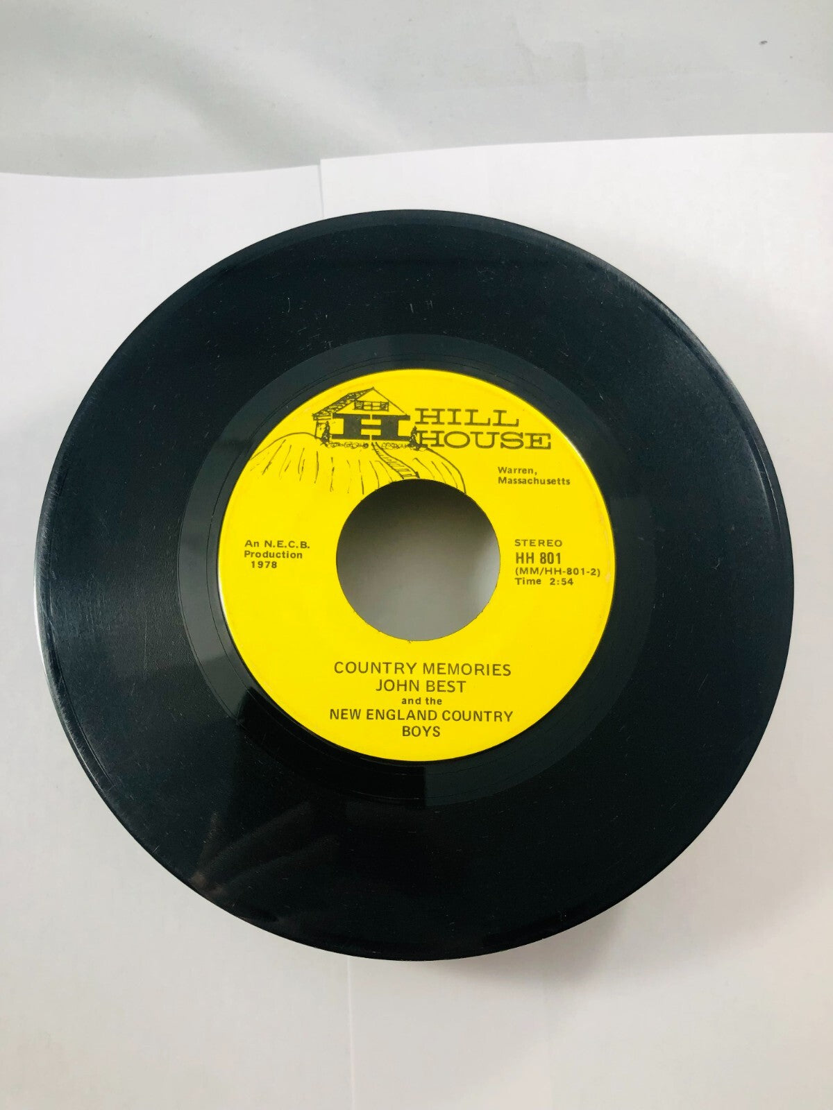 1970s 45 vinyl record Country Diesel Drivin Man Jerry Dee Hill House Rare! VTG