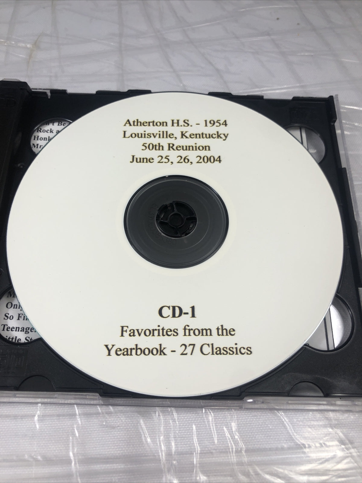 Atherton High School Louisville Kentucky 1954 Reunion Music CD Rare Selection!