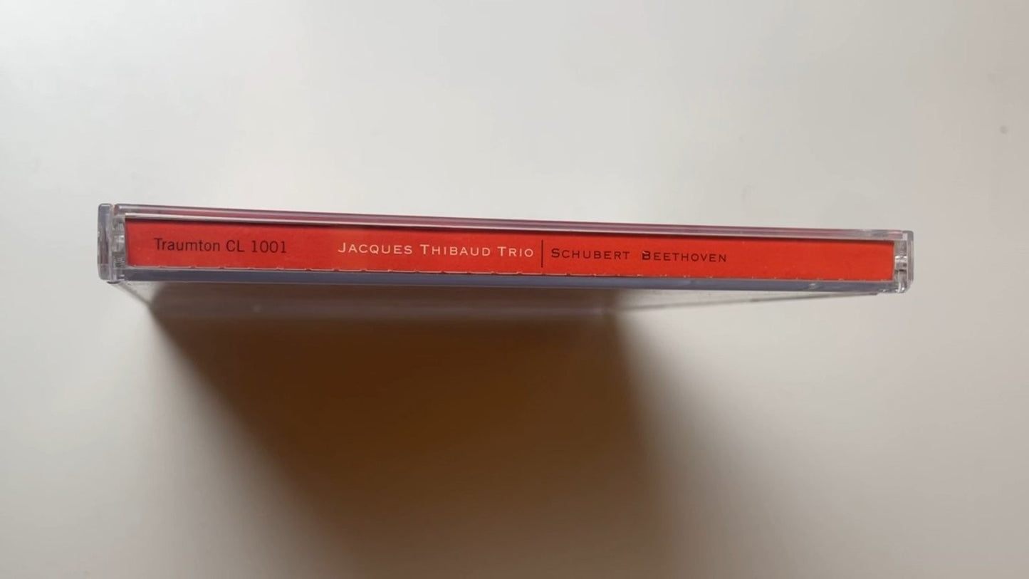 Jacques Thibaud Trio Schubert Beethoven CD 1996 Classical Traumton