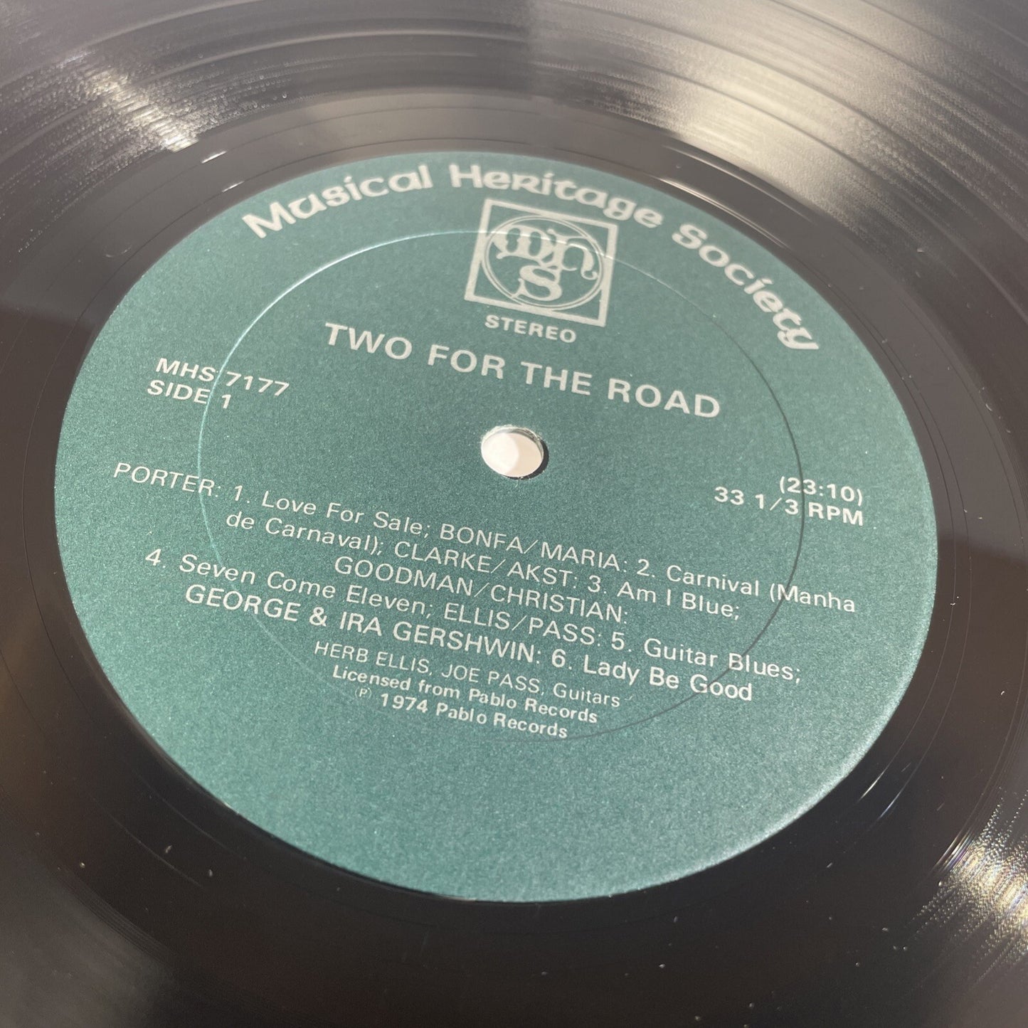 HERB ELLIS & JOE PASS "Two For The Road" 1974 (PABLO/MHS7177K) JAZZ EX/EX!