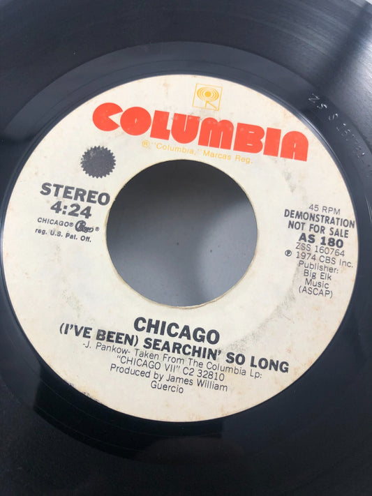 CHICAGO WISHING YOU WERE HERE LONG VERSION PROMO 45 7" VINYL RECORD *QUICK SHIP*