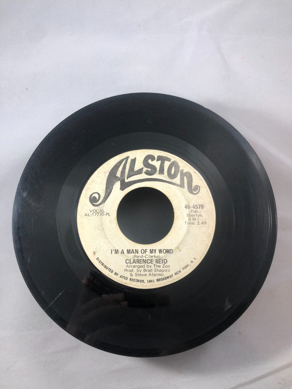 CLARENCE REID I'm Gonna Tear You A New Heart Vinyl 45 G Promo 1969 Soul