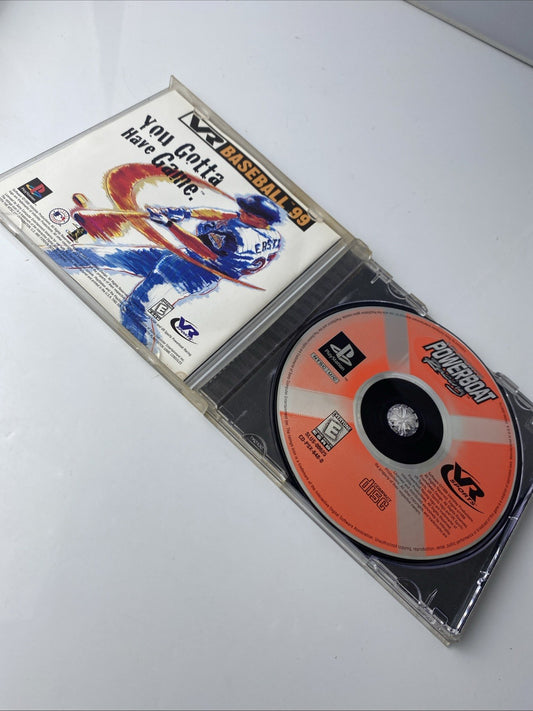 Sony PlayStation 1 (PS1)- VR Sports Powerboat Racing: CIB W/Ref Card, Tested