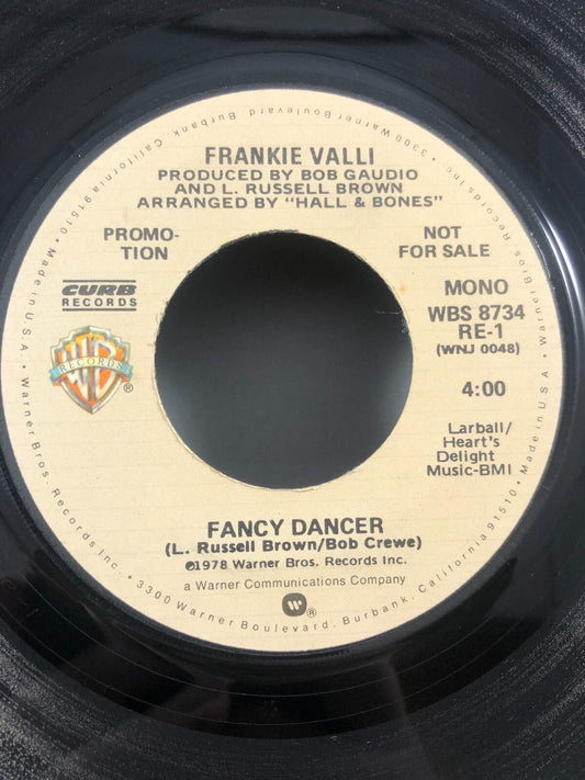 Frankie Valli 45 Fancy Dancer WARNER BROS PROMO VG+