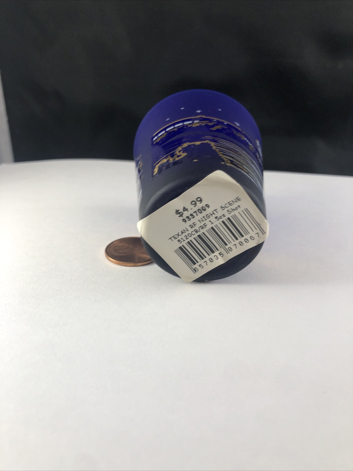 Gaylord Texan Resort on Lake Grapevine Blue Gold White Shot Glass Souvenir