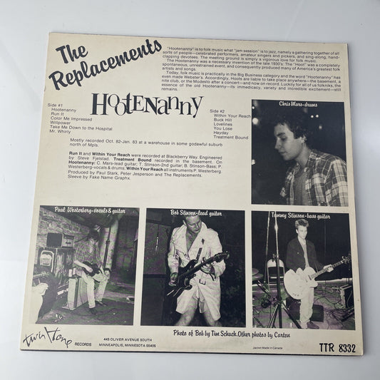 The Replacements - Hootenanny - Original 1983, Vinyl, LP - Twin Tone, VG