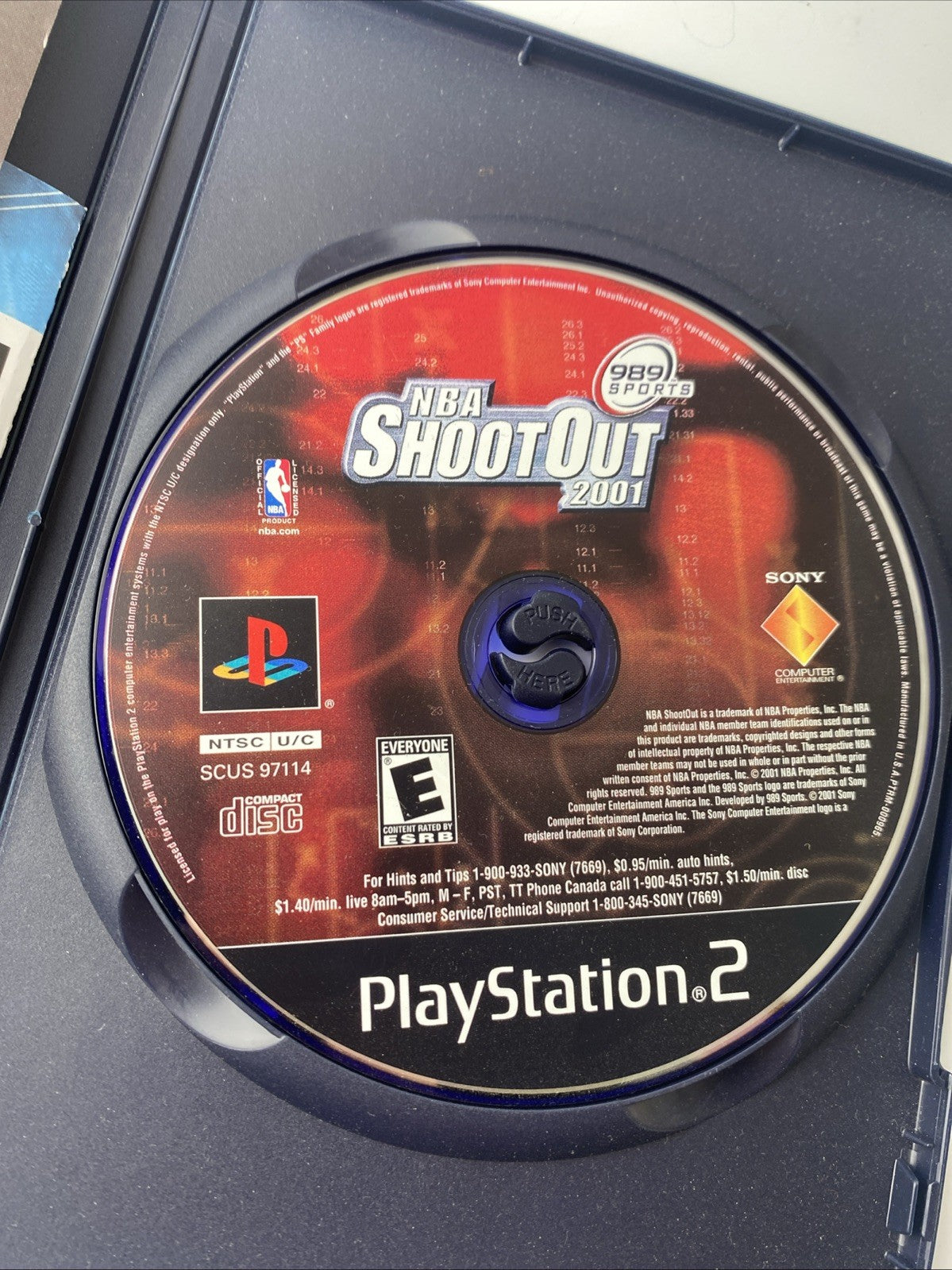 NBA ShootOut 2001 (PS2 PlayStation 2) Very Good Condition Tested