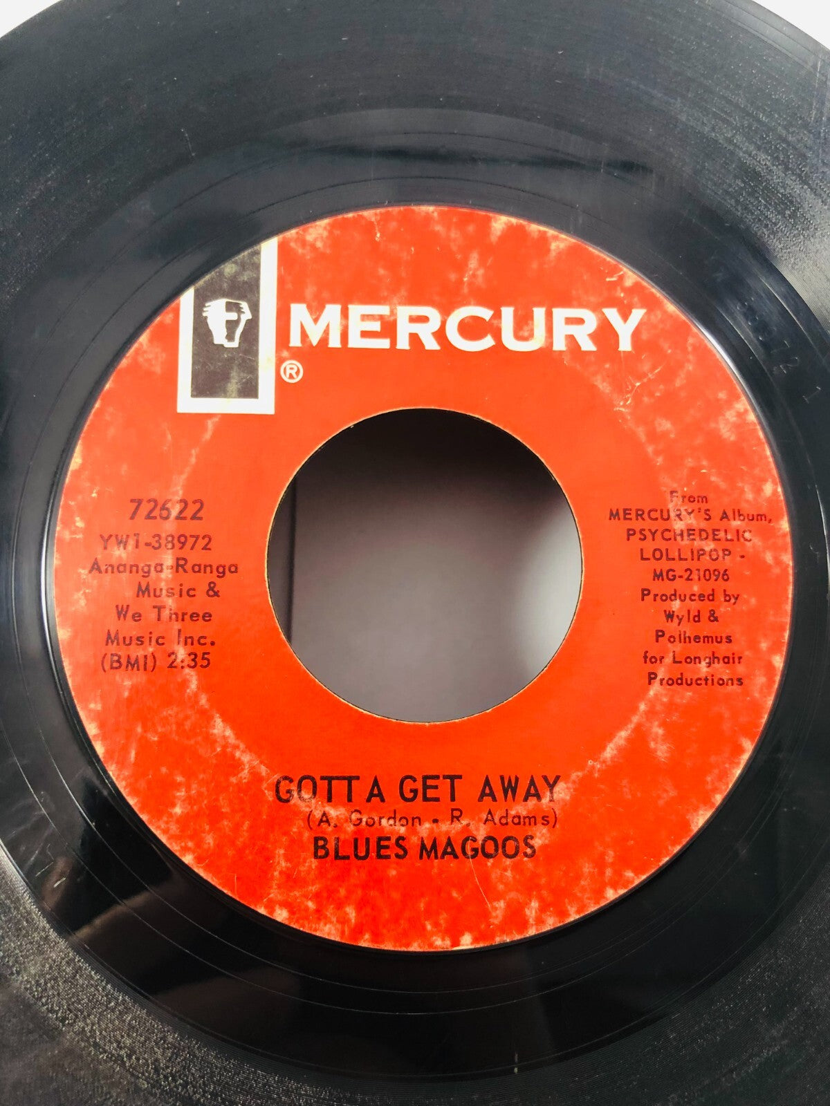Rock 45 Blues Magoos - Gotta Get Away / (We Ain'T Got) Nothin' Yet On Mercury G+