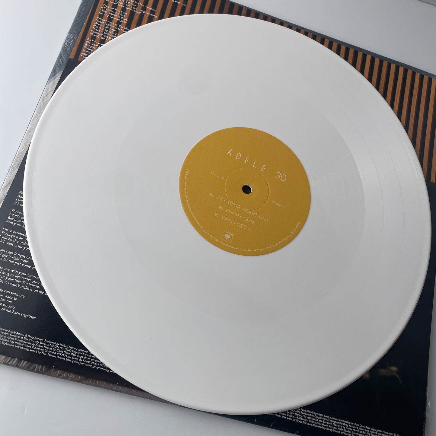 ADELE 30 Double L.P **EXCLUSIVE WHITE VINYL** VG+ In Shrink Wrap