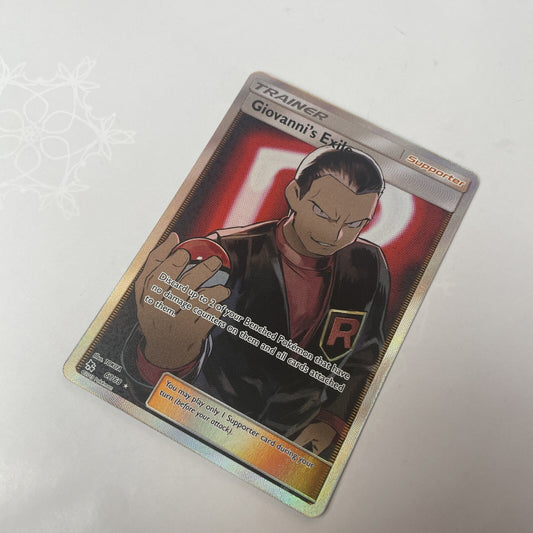Giovanni's Exile 67/68 Ultra Rare Pokemon Hidden Fates NM