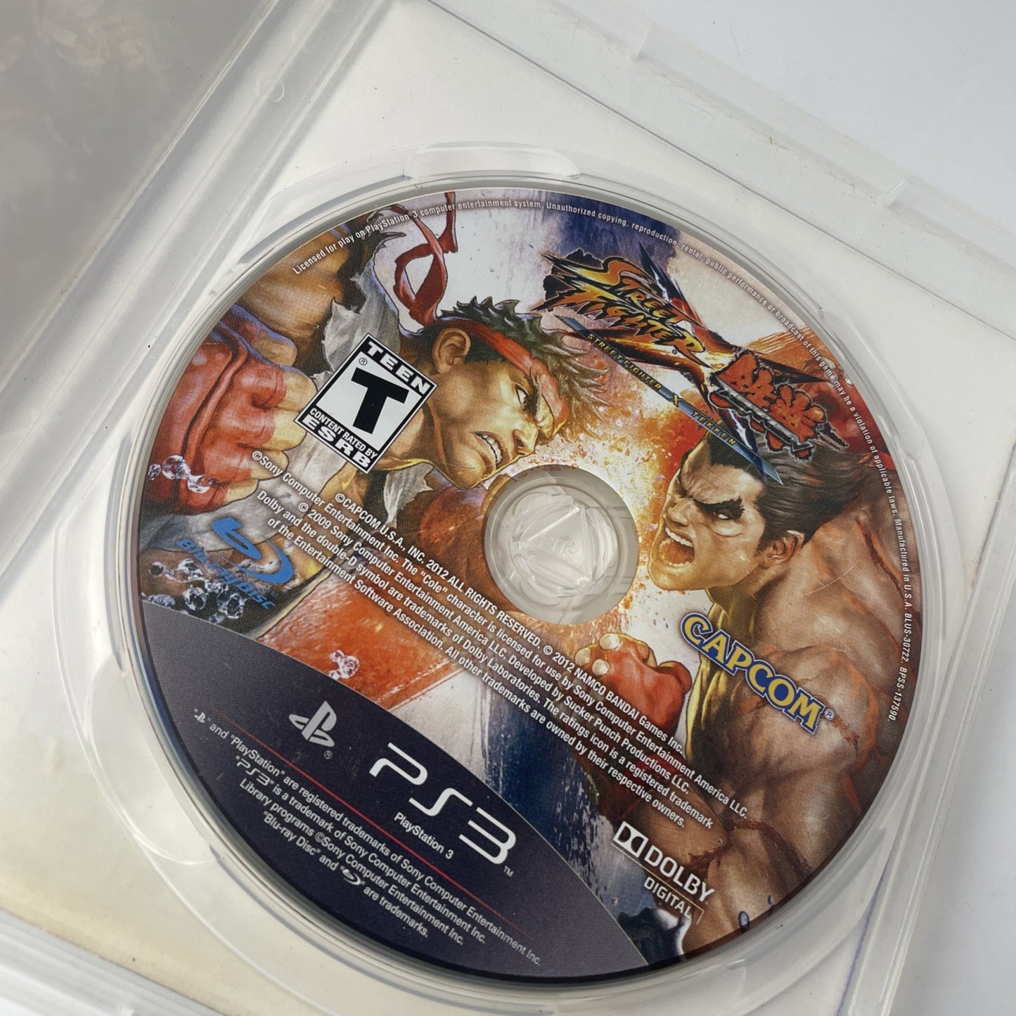 Street Fighter X Tekken - Sony PlayStation 3 No Manual Ps3 Fighting Crossover