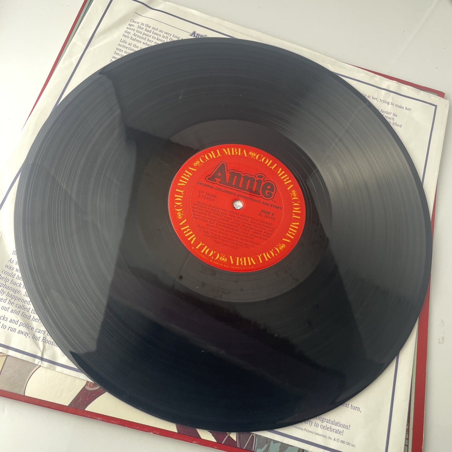 Annie Soundtrack Vinyl Record Gatefold LP 1982 Columbia Story Game Board VG