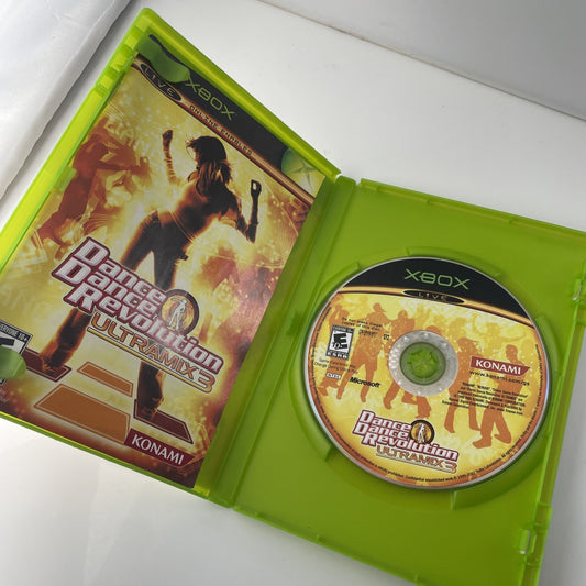 Dance Dance Revolution Ultramix 3 (Microsoft Xbox, 2005) *Complete*