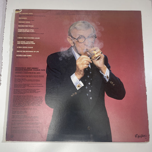 1980 George Burns I Wish I Was Eighteen Again LP Album Vinyl Record