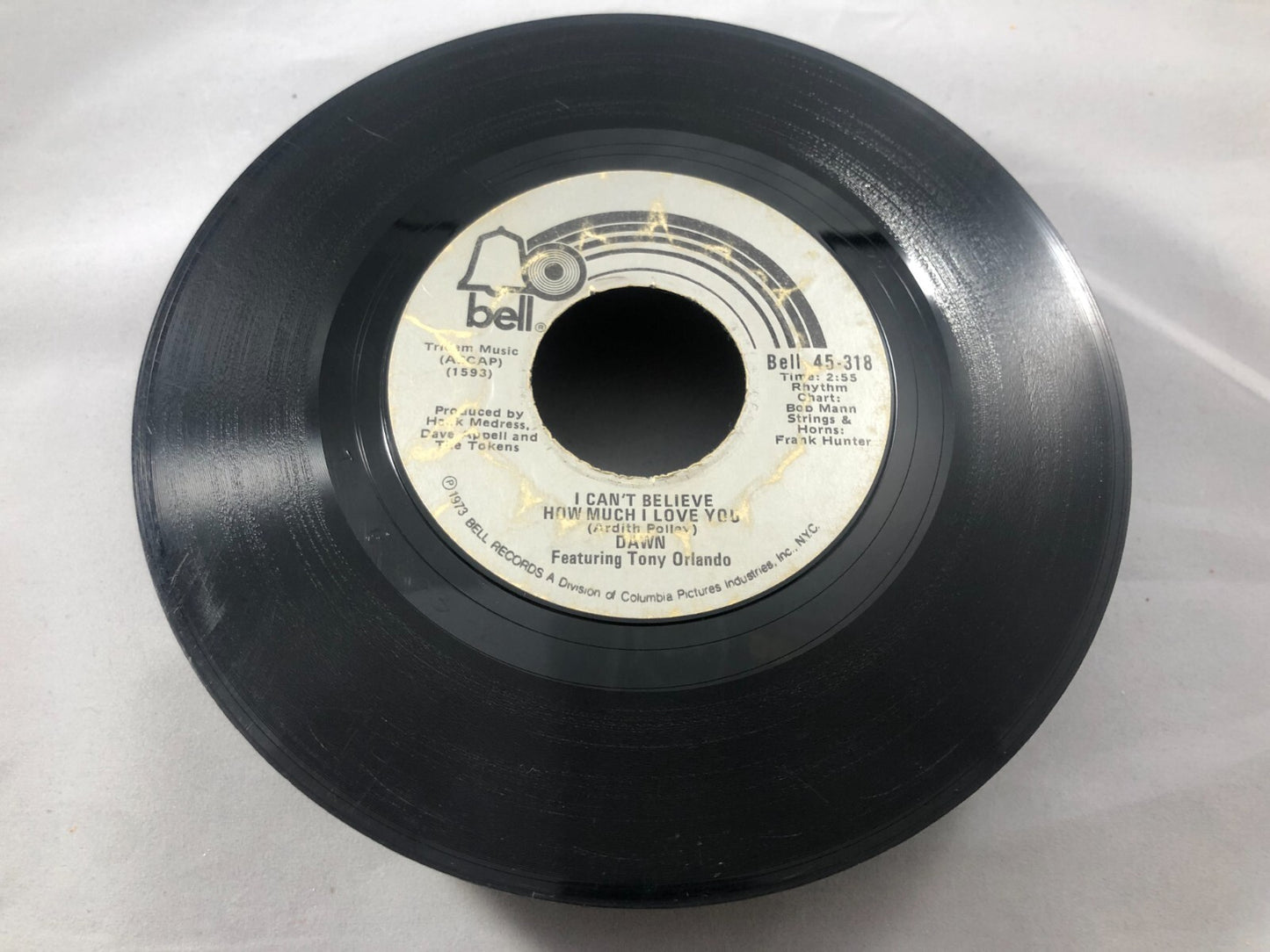 45 rpm vinyl, Dawn, I can’t believe how much I love you G see pics