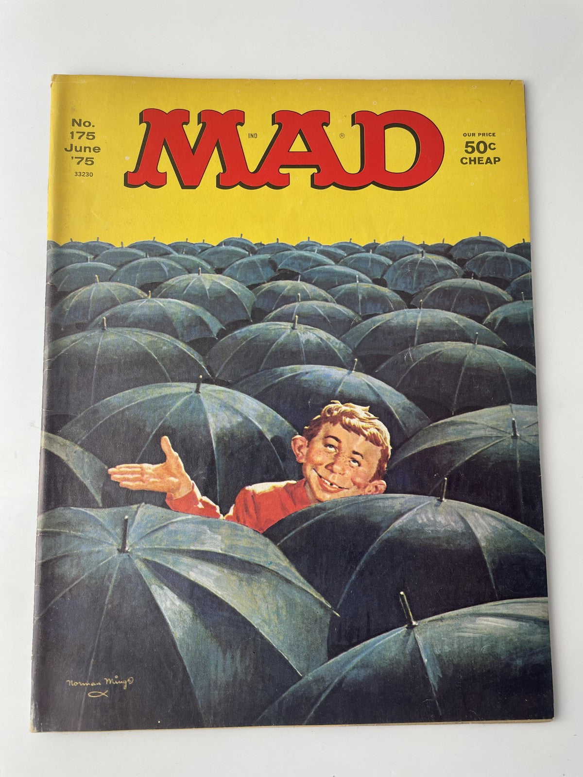 Vintage MAD Magazine No. 175 June 1975 Humor Satire Alfred E. Neuman Mini Poster