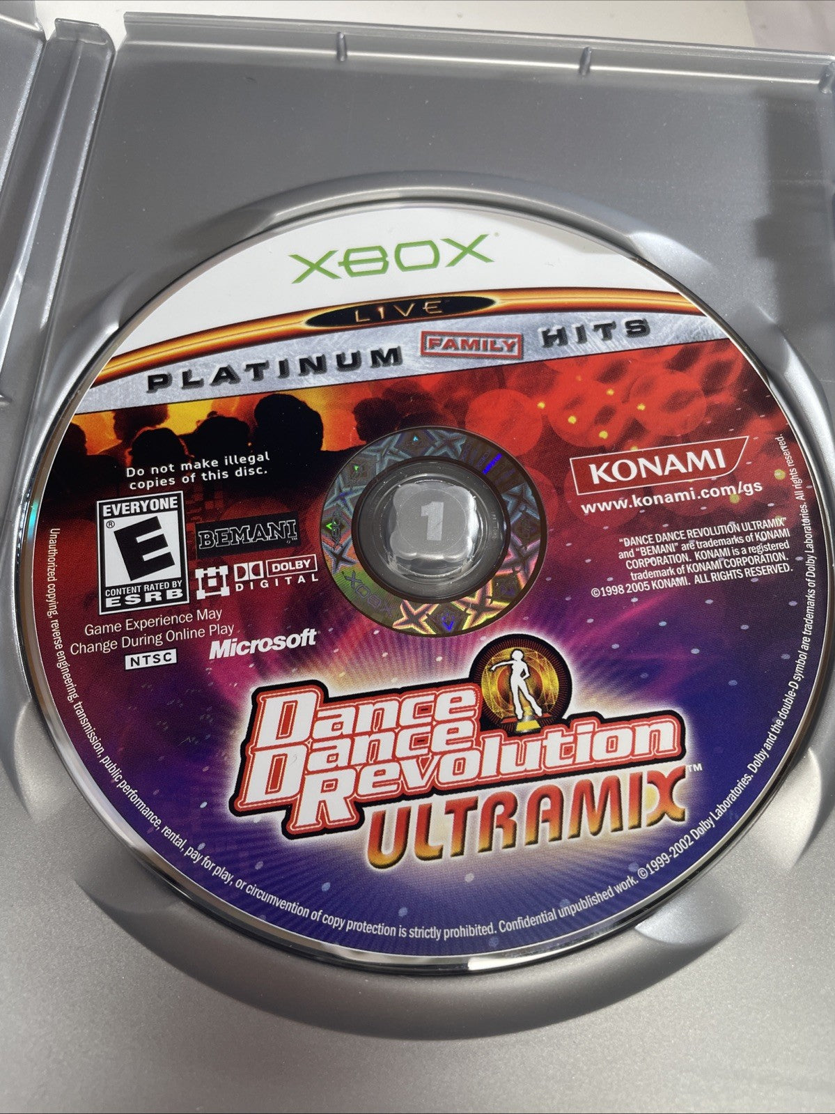 Dance Dance Revolution Ultramix (Microsoft Xbox, 2003) Platinum Hits Very Nice