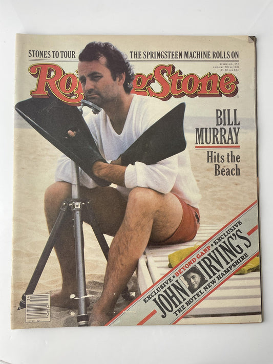 Vintage Rolling Stone Magazine Issue No. 350 August 20 1981 Beach Cover Original