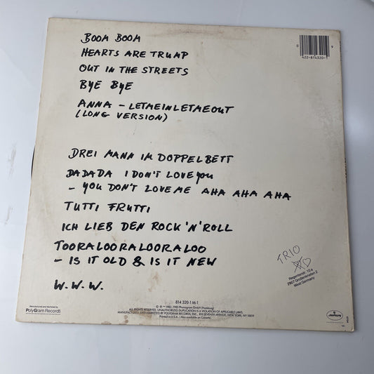 Trio - Trio and Error LP. 814 320-1. Mercury. 1983. VG vinyl -nice Rare Vintage