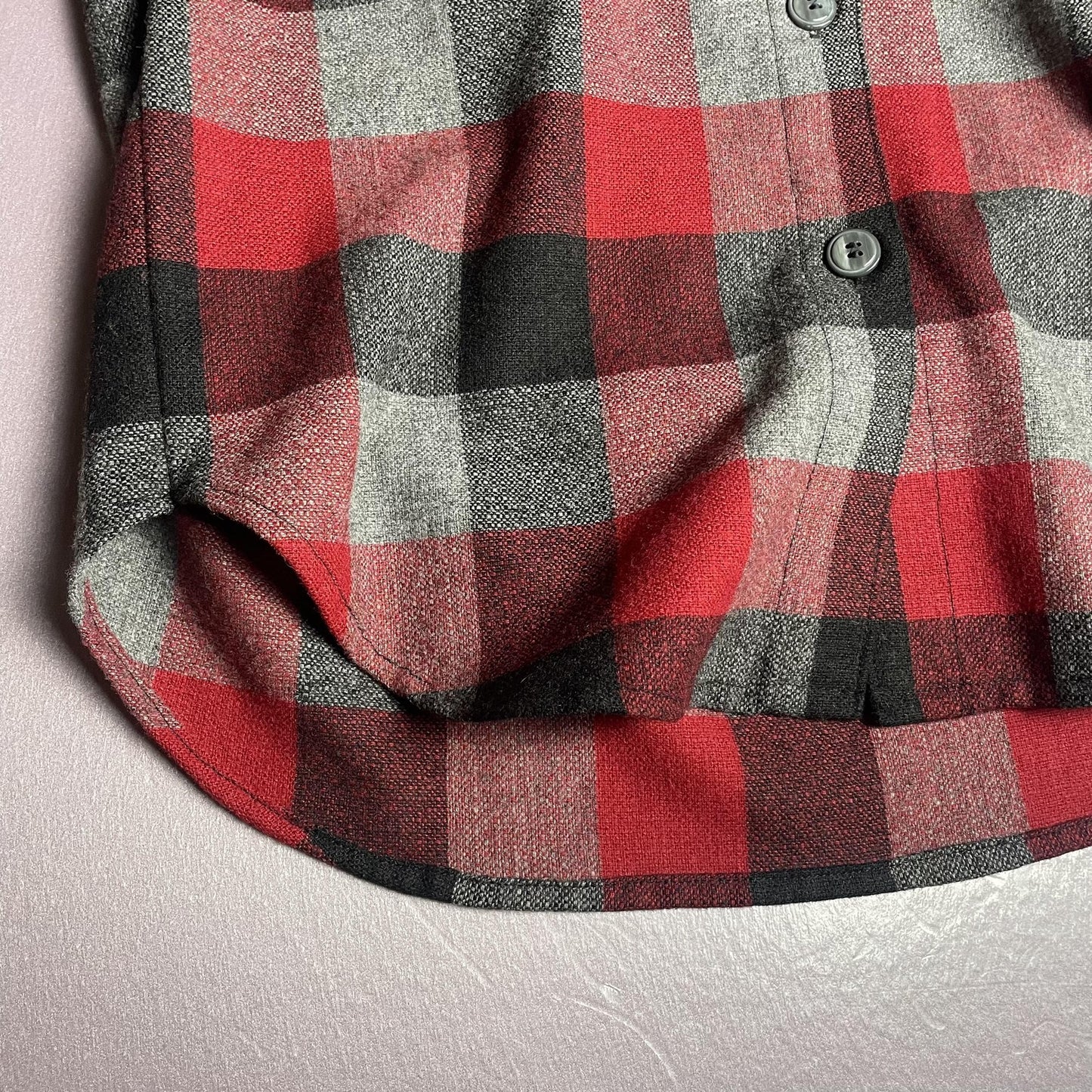 Plaid Sleeveless Button Back Shirt Womens Medium Buffalo Check Blouse Top