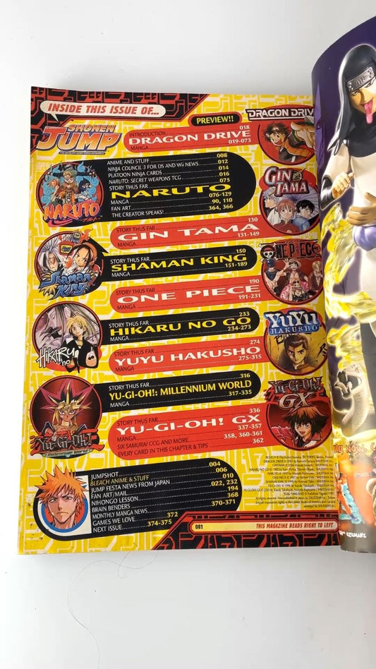 Shonen Jump Volume 5 Issue 4 April 2007 Anime Manga Illustrated WITH YUGIOH CARD