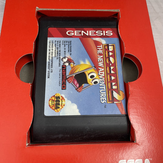 Pac-Man 2: The New Adventures (Sega Genesis, 1994) Cib W/Registration Card