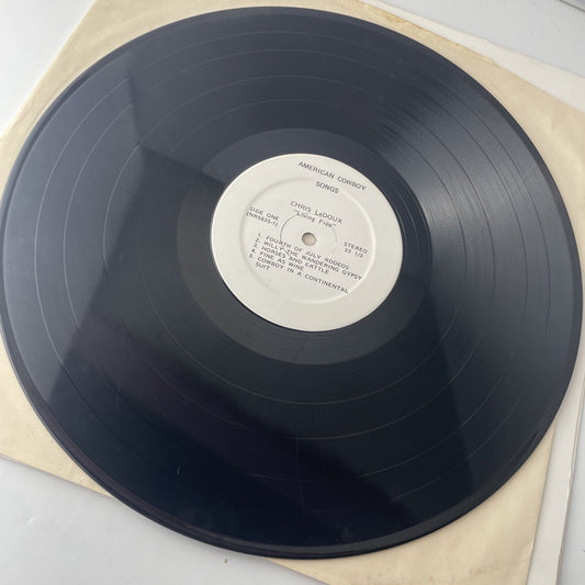 VERY RARE Chris Ledoux-Songs of Living Free Album Vinyl LP Replacement Sleeve