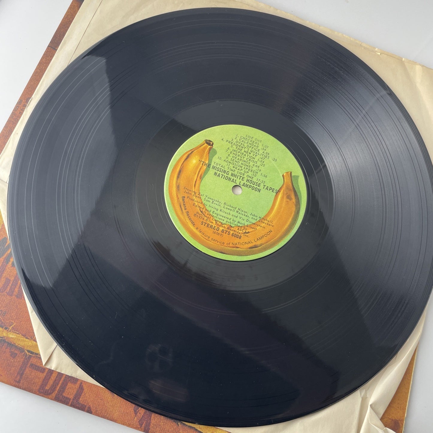 NATIONAL LAMPOON Missing White House Tapes BTS6008 LP Vinyl VG+nr++ Textured Cvr