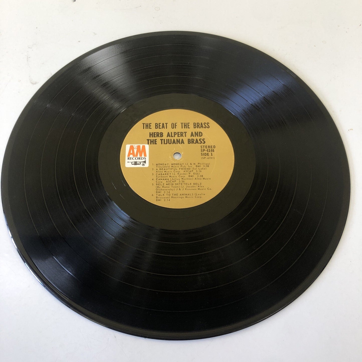 Herb Alpert & The Tijuana Brass – The Beat Of The Brass 1968 A&M SP-4146 VG