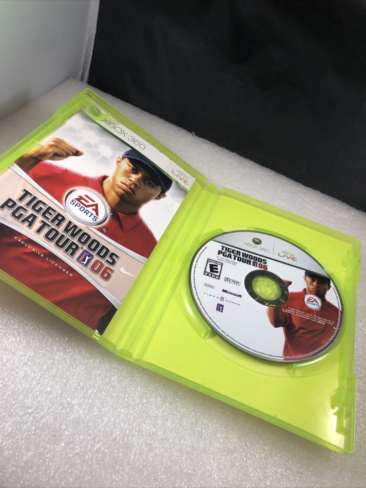Tiger Woods PGA Tour 06 (Microsoft Xbox 360, 2005) CIB EA Sports Free Shipping