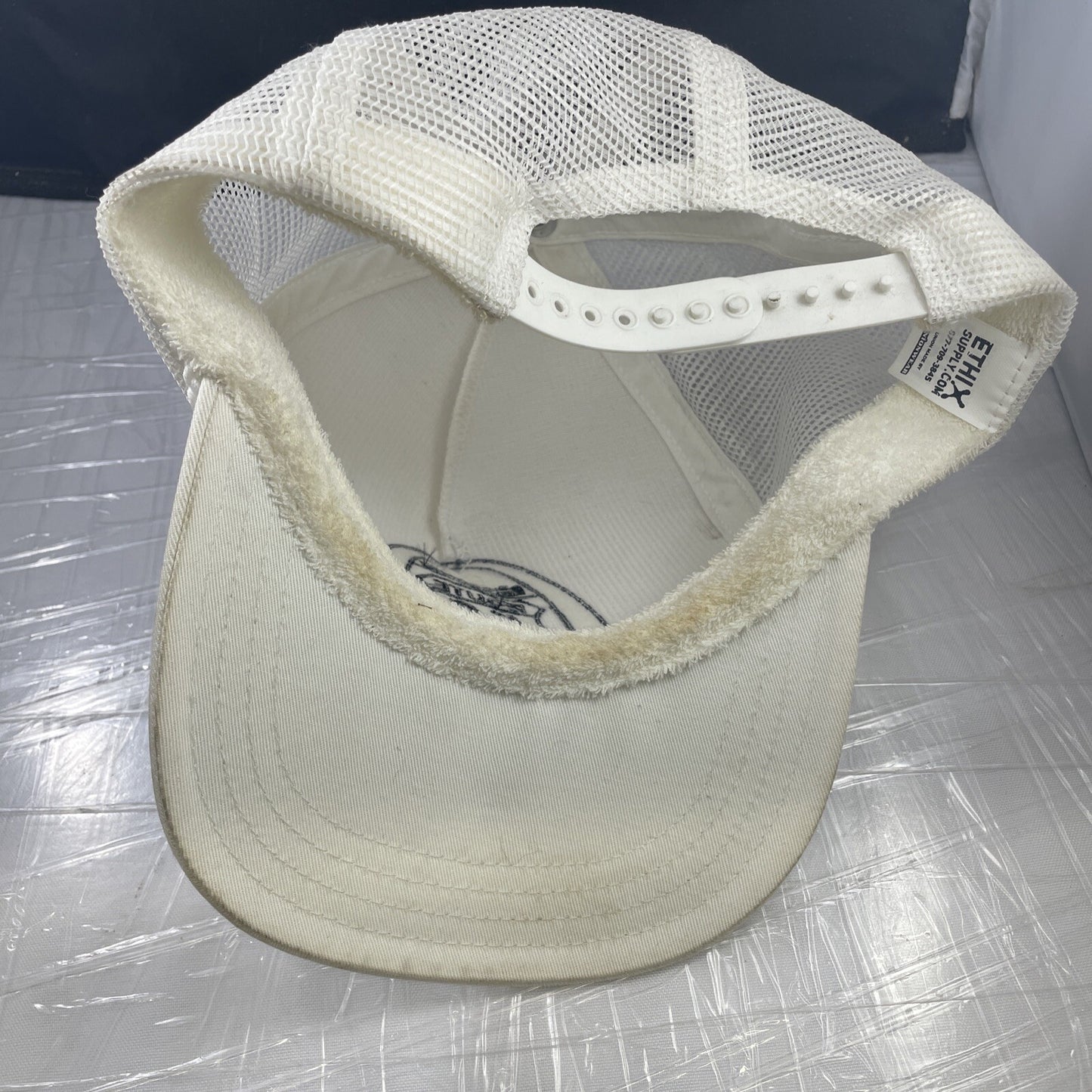 Vintage Rare Missouri Route 66 Car Club White Ball Cap Hat Adjustable Union Made