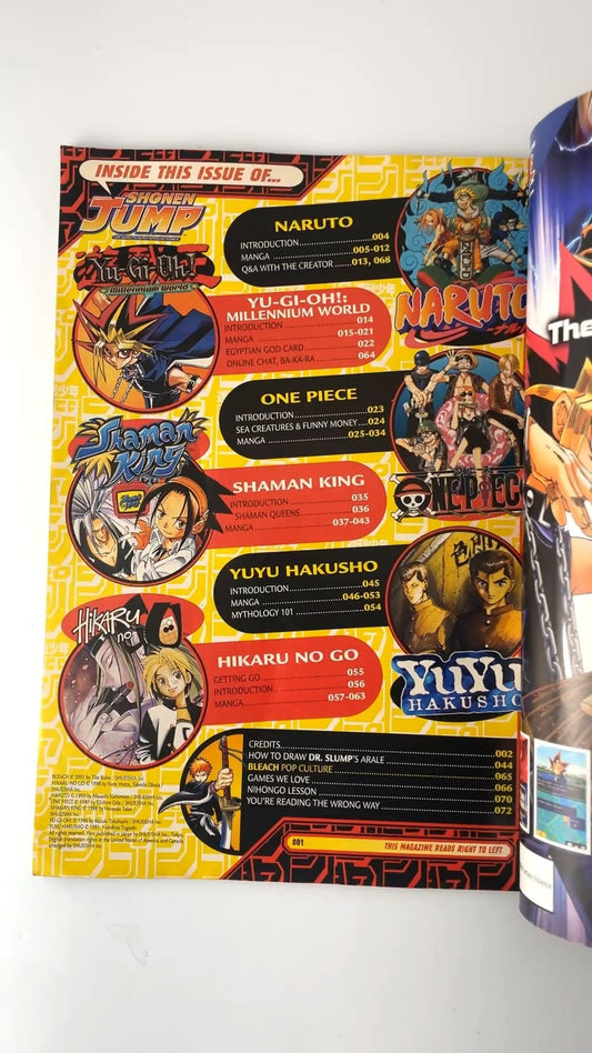 Shonen Jump Special Edition 2005 Yu-Gi-Oh! Naruto One Piece Manga NO CARD
