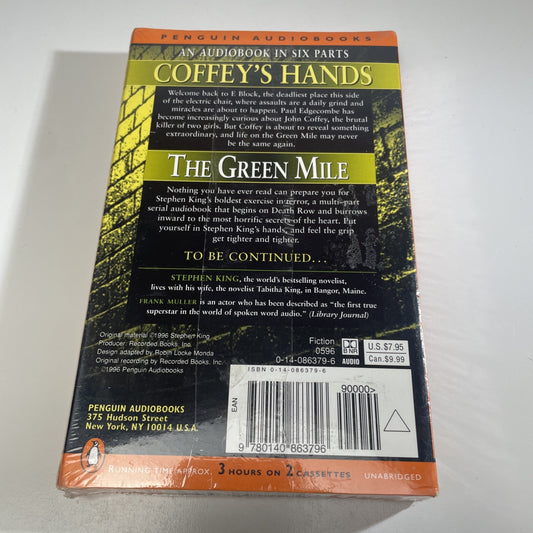 Green Mile Pt 3: Coffey's Hands by Stephen King (1996 Cassette Audiobook Abrid.)