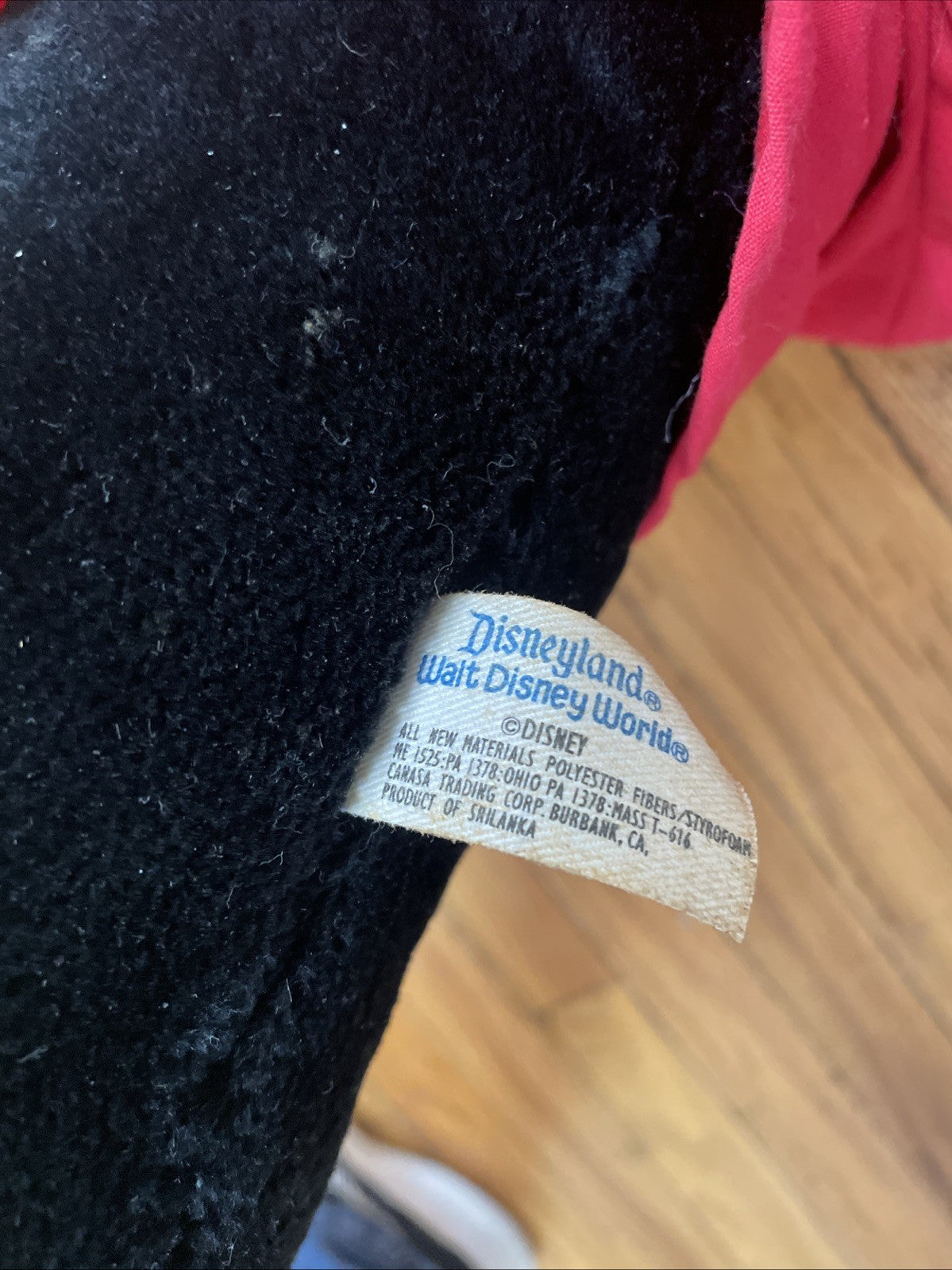 Rare Vintage Disneyland Mickey Mouse 36 Inch Plush Tag RARE Walt Disney
