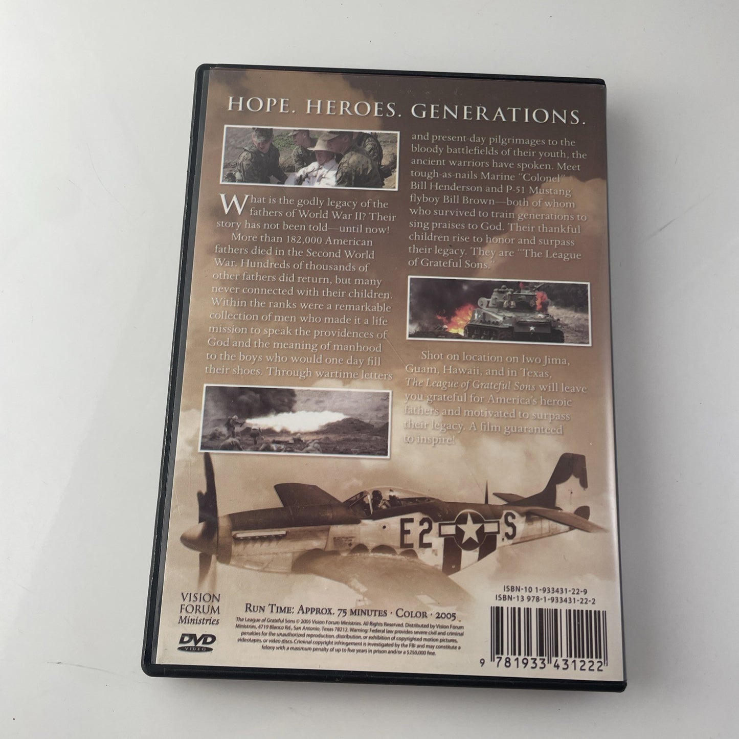 The League of Grateful Sons DVD Historical War Stories Faith Of Our Fathers