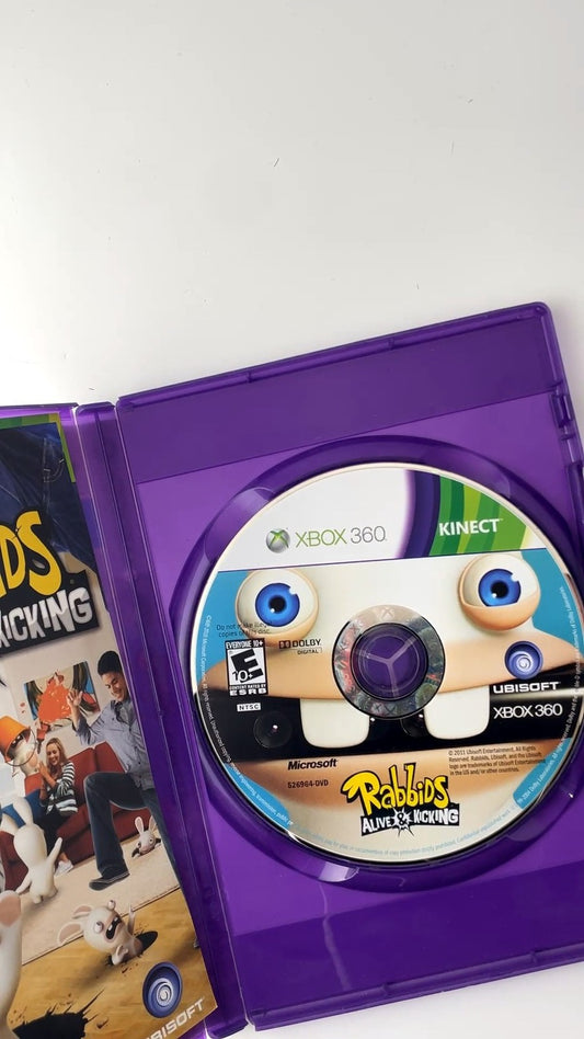 Rabbids Alive & Kicking Xbox 360 Kinect Video Game Multiplayer