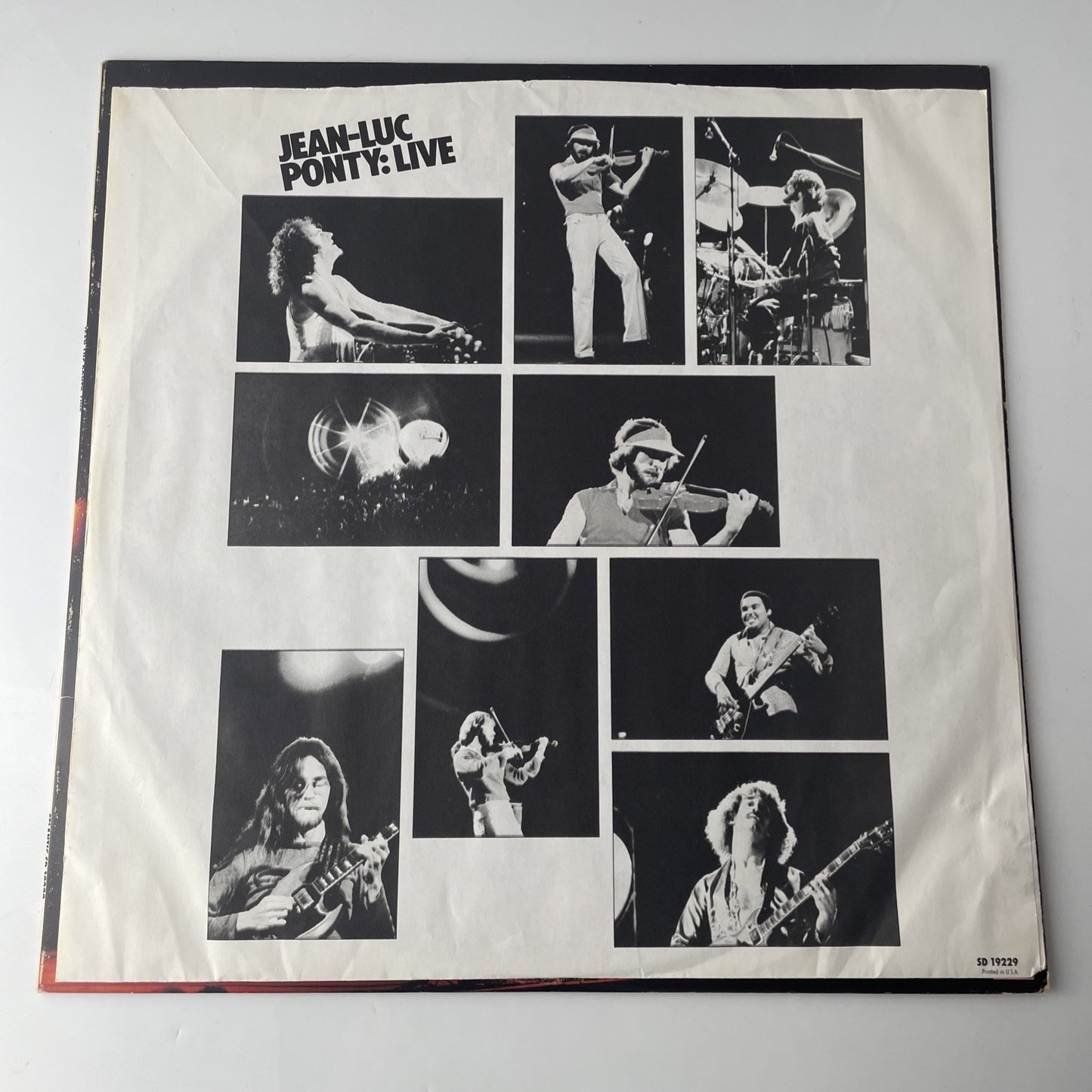 JEAN LUC PONTY Live LP Vinyl VG+ Cover VG+ Sleeve 1979 Atlantic SD19229